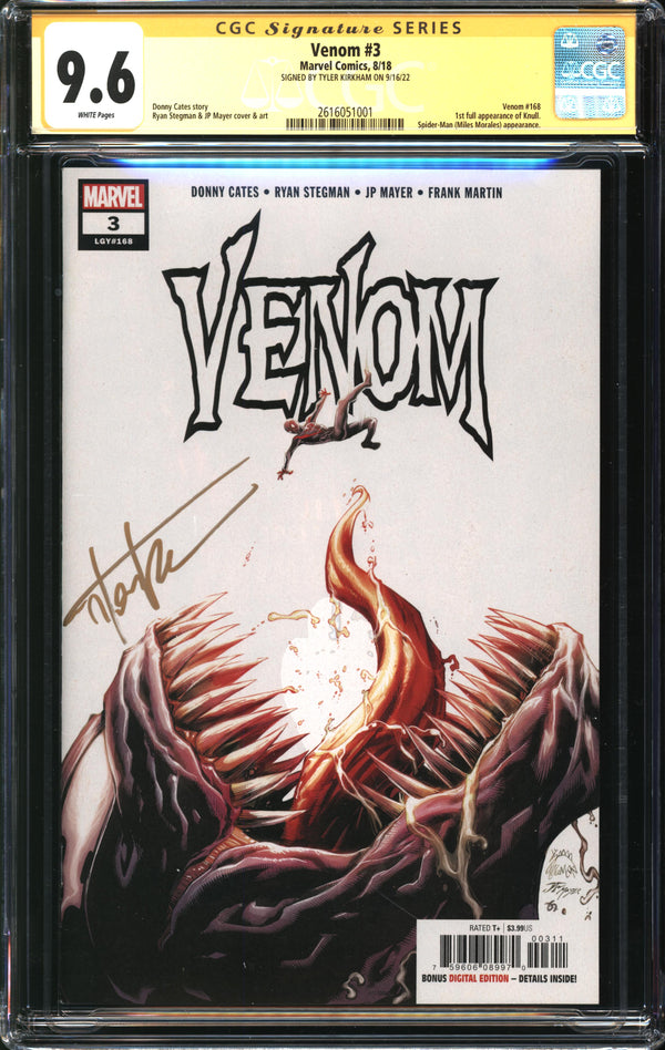 Venom (2018) # 3 CGC Signature Series 9.6 NM+