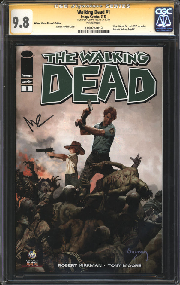 Walking Dead (2003) # 1 Wizard World St. Louis Edition CGC Signature Series 9.8 NM/MT