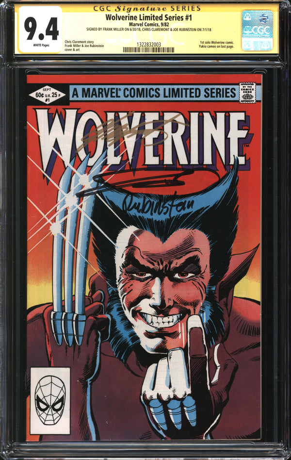 Wolverine Limited Series (1982) #1 CGC Signature Series 9.4 NM
