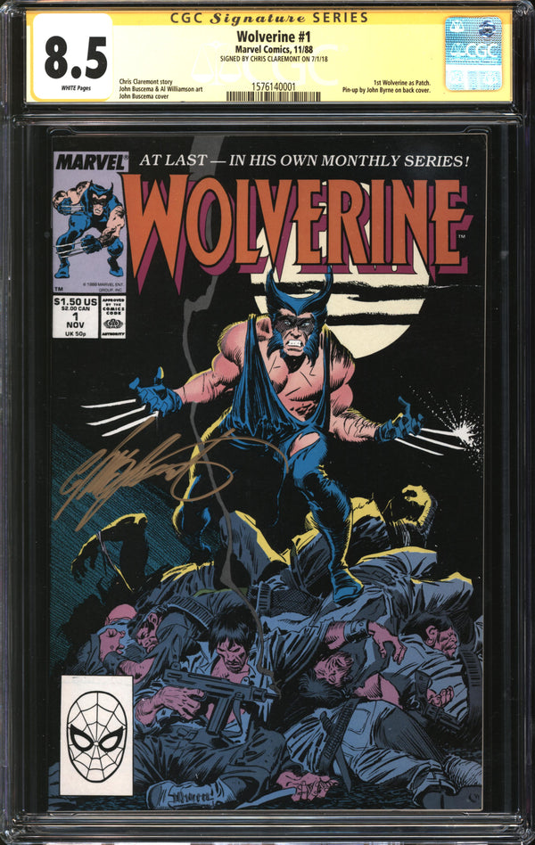 Wolverine (1988) #  1 CGC Signature Series 8.5 VF+
