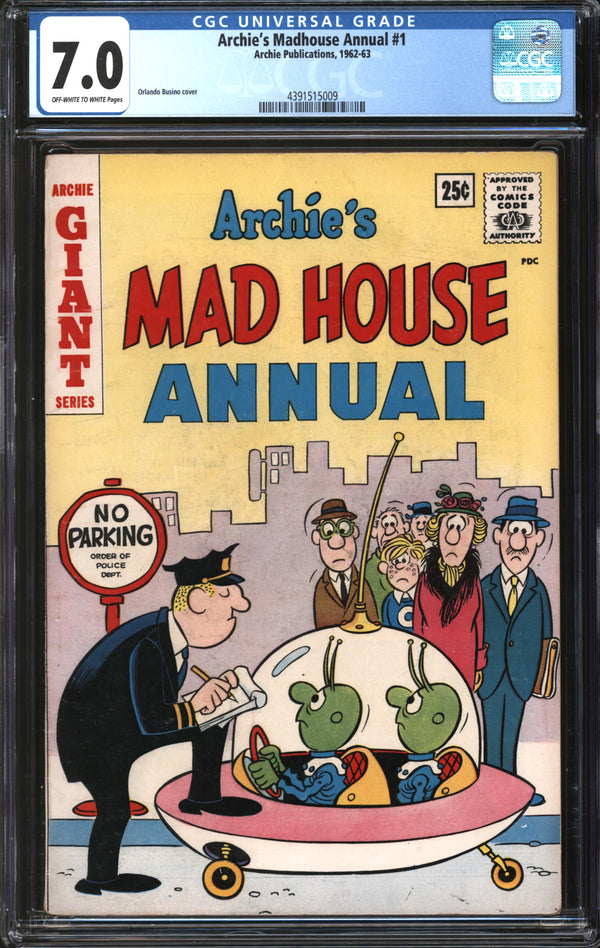 Archie's Madhouse Annual (1962-63) #1 CGC 7.0 FN/VF