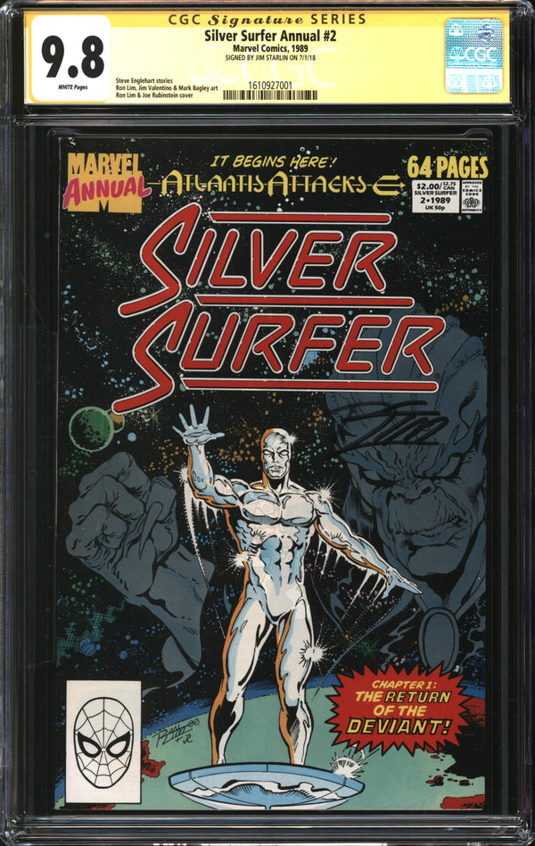 Silver Surfer Annual (1989) #2 CGC Signature Series 9.8 NM/MT