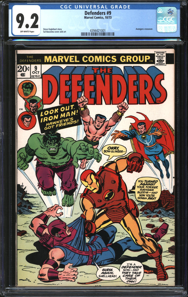 Defenders (1972) # 9 CGC 9.2 NM-