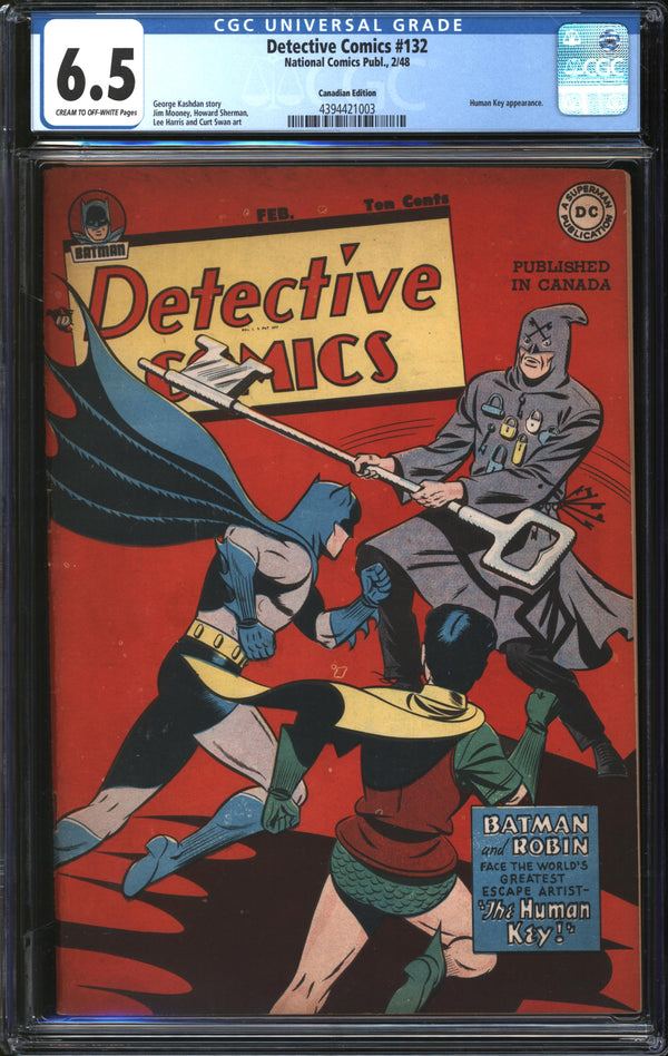 Detective Comics (1937) #132 Canadian Edition CGC 6.5 FN+