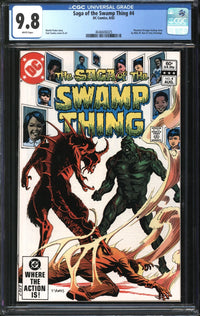 Saga Of The Swamp Thing/Swamp Thing (1982) # 4 CGC 9.8 NM/MT