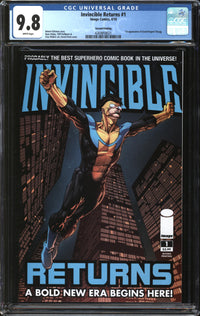 Invincible Returns (2010) #1 Second Printing CGC 9.8 NM/MT