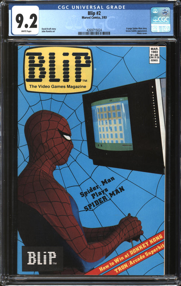 Blip (1983) #2 CGC 9.2 NM-
