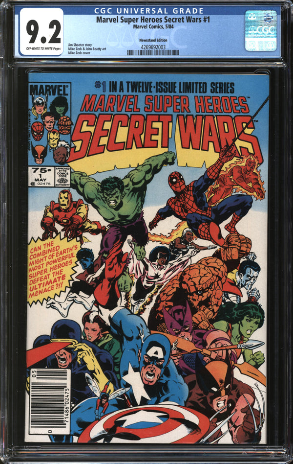 Marvel Super-Heroes Secret Wars (1984) # 1 Newsstand Edition CGC 9.2 NM-