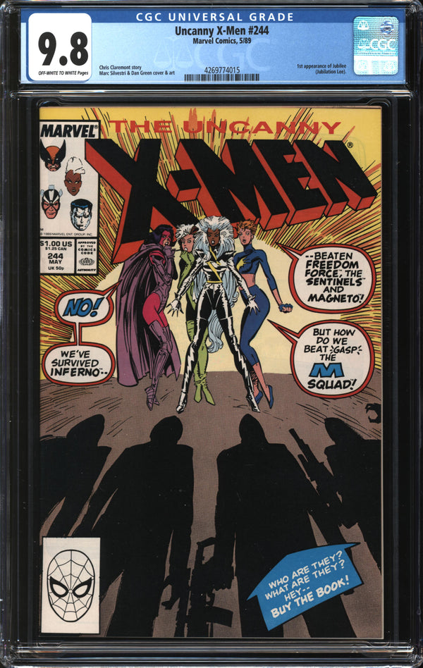 Uncanny X-Men (1981) #244 CGC 9.8 NM/MT