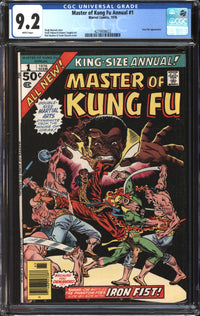 Master Of Kung Fu Annual (1976) #1 CGC 9.2 NM-