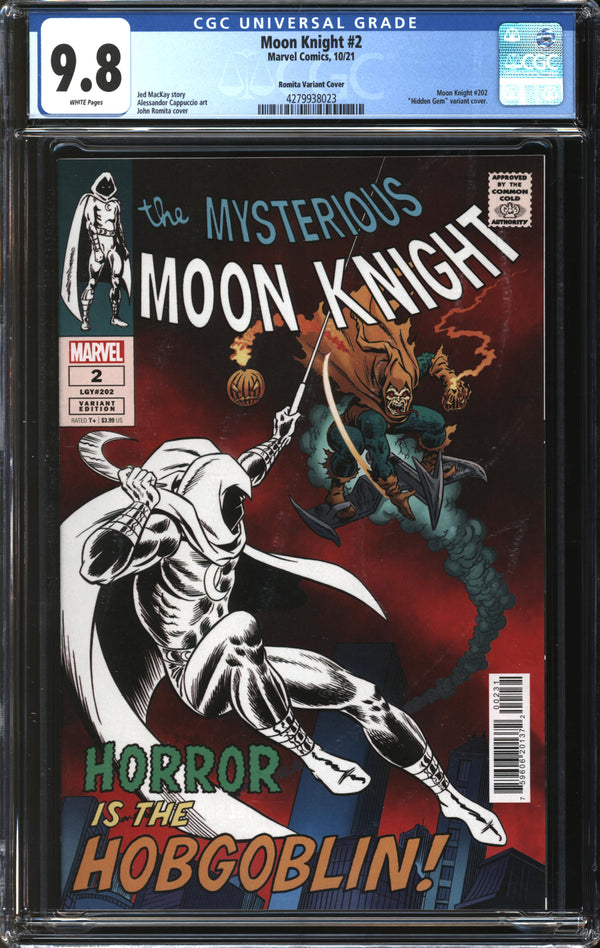 Moon Knight (2021) #2 John Romita Variant CGC 9.8 NM/MT