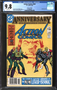 Action Comics (1938) #544 Newsstand Edition CGC 9.8 NM/MT