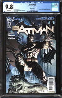 Batman (2011) # 2 Jim Lee Variant CGC 9.8 NM/MT