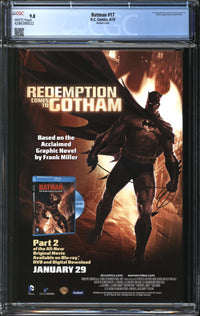 Batman (2011) #17 Tony Daniel Variant CGC 9.8 NM/MT