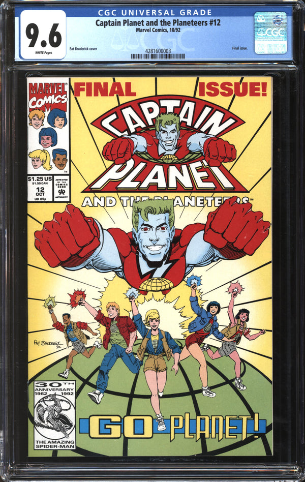 Captain Planet And The Planeteers (1992) #1 CGC 9.6 NM+