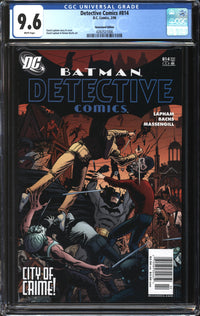 Detective Comics (1937) #814 Newsstand Edition CGC 9.6 NM+