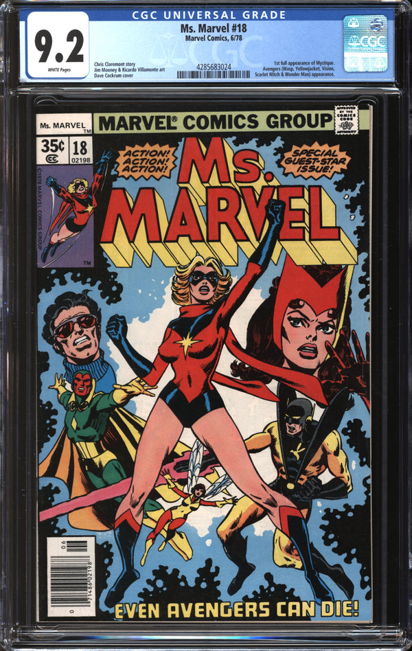 Ms. Marvel (1977) #18 CGC 9.2 NM-