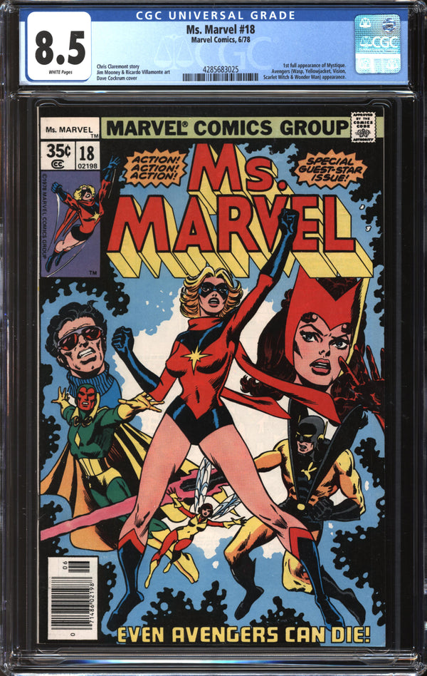 Ms. Marvel (1977) #18 CGC 8.5 VF+
