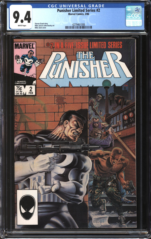 Punisher Limited Series (1986) #2 CGC 9.4 NM
