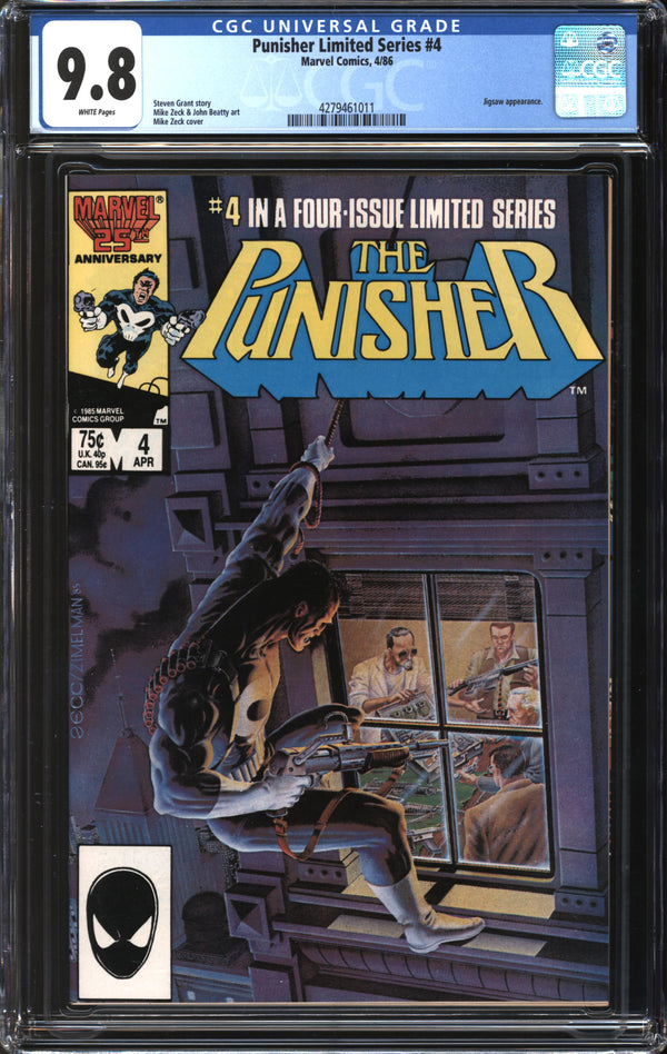 Punisher Limited Series (1986) #4 CGC 9.8 NM/MT