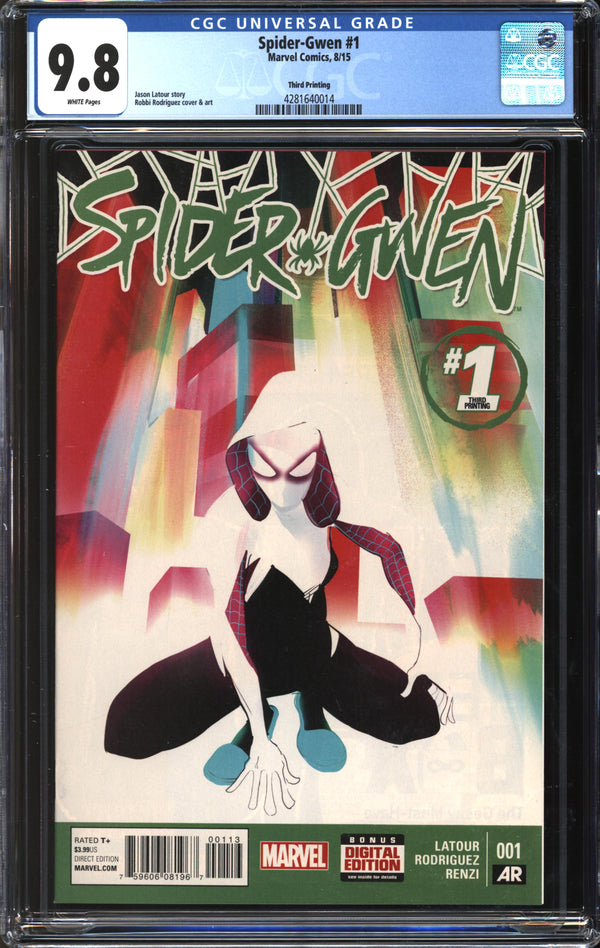 Spider-Gwen (2015) #1 Third Printing CGC 9.8 NM/MT