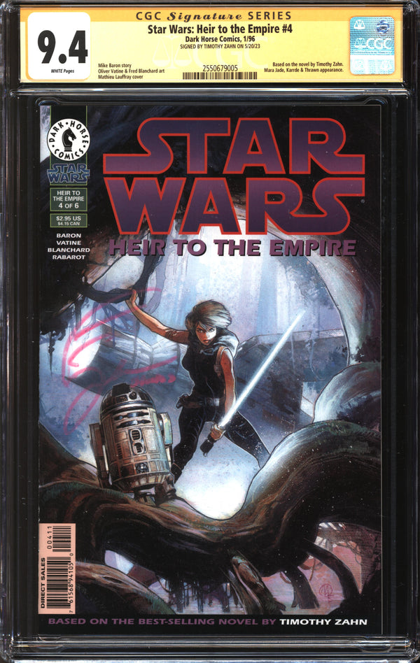 Star Wars: Heir To The Empire (1995) #4 CGC Signature Series 9.4 NM