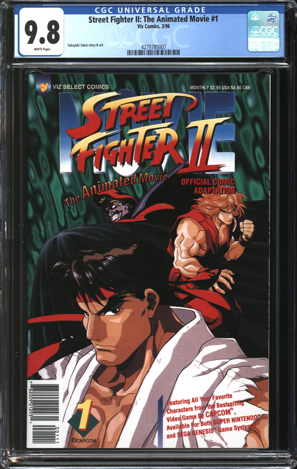 Street Fighter II: The Animated Movie (1996) #1 CGC 9.8 NM/MT