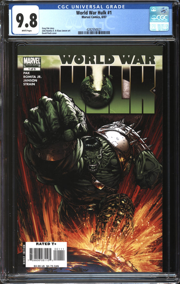 World War Hulk (2007) #1 CGC 9.8 NM/MT