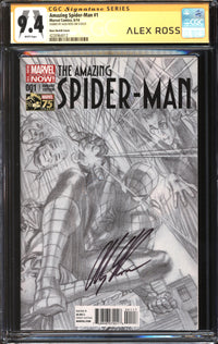 Amazing Spider-Man (2014) # 1 Alex Ross Sketch Variant CGC Signature Series 9.4 NM