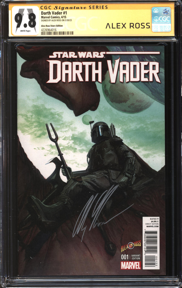 Star Wars: Darth Vader (2015) #1 Alex Ross Store Edition CGC Signature Series 9.8 NM/MT
