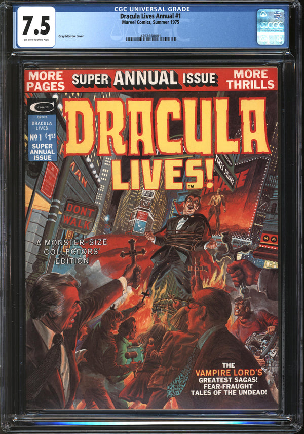 Dracula Lives Annual (1975) #1 CGC 7.5 VF-
