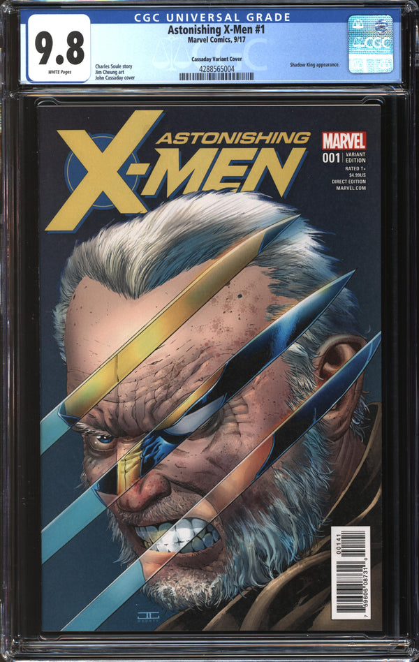 Astonishing X-Men (2017) # 1 John Cassaday Variant CGC 9.8 NM/MT