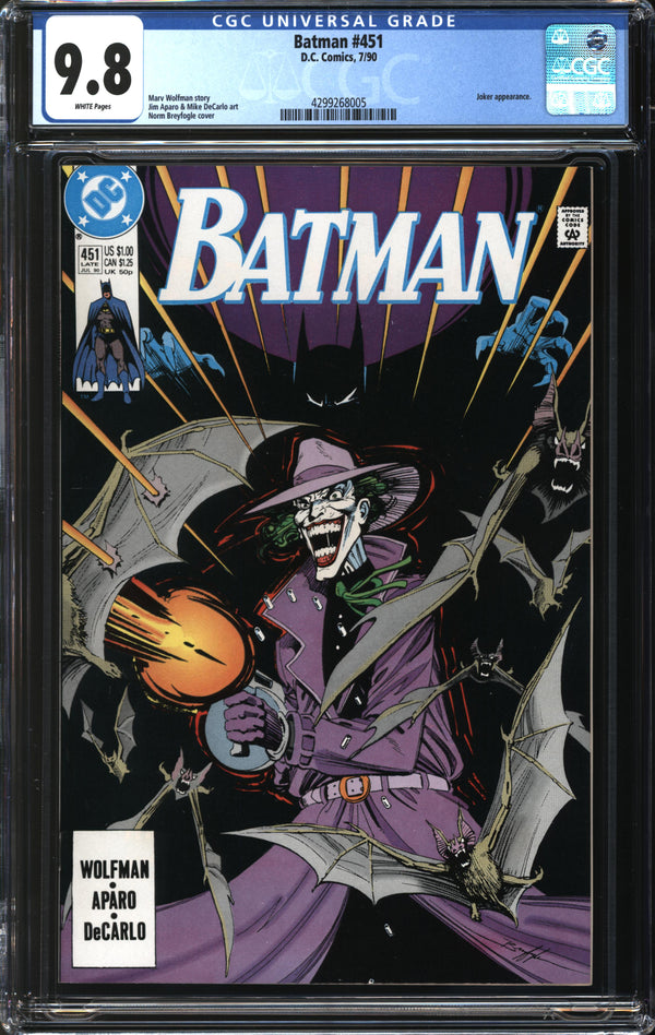 Batman (1940) #451 CGC 9.8 NM/MT
