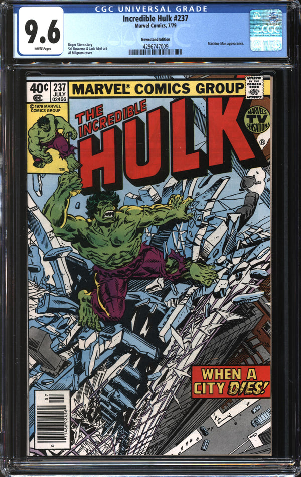 Incredible Hulk (1962) #237 Newsstand Edition CGC 9.6 NM+