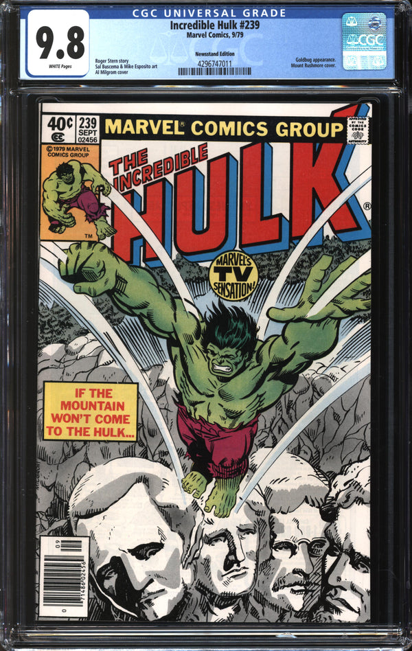 Incredible Hulk (1962) #239 Newsstand Edition CGC 9.8 NM/MT