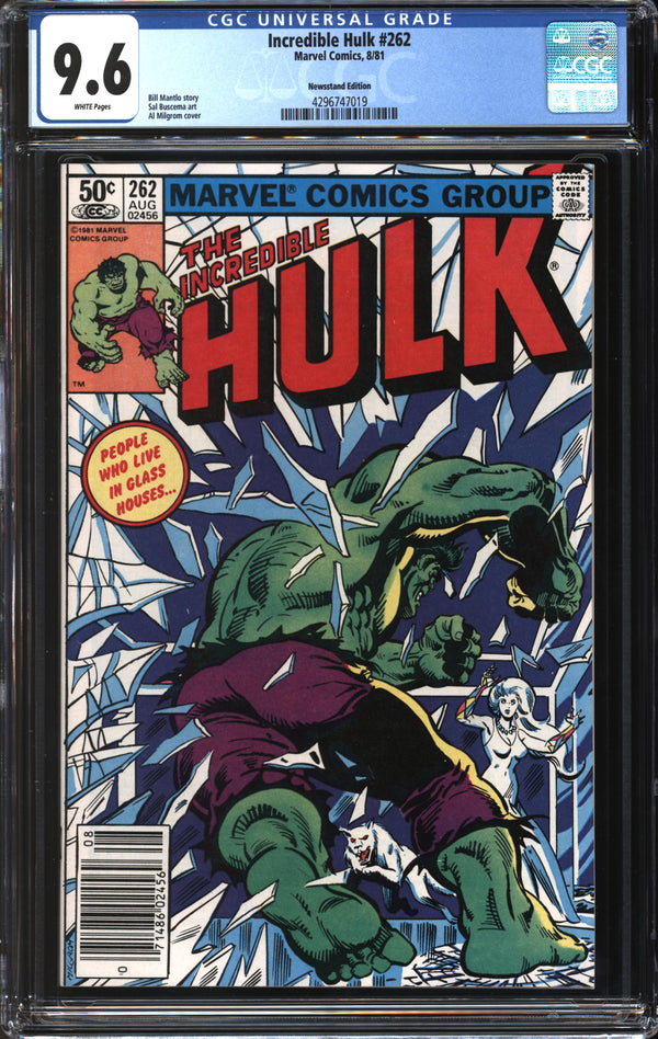 Incredible Hulk (1962) #262 Newsstand Edition CGC 9.6 NM+
