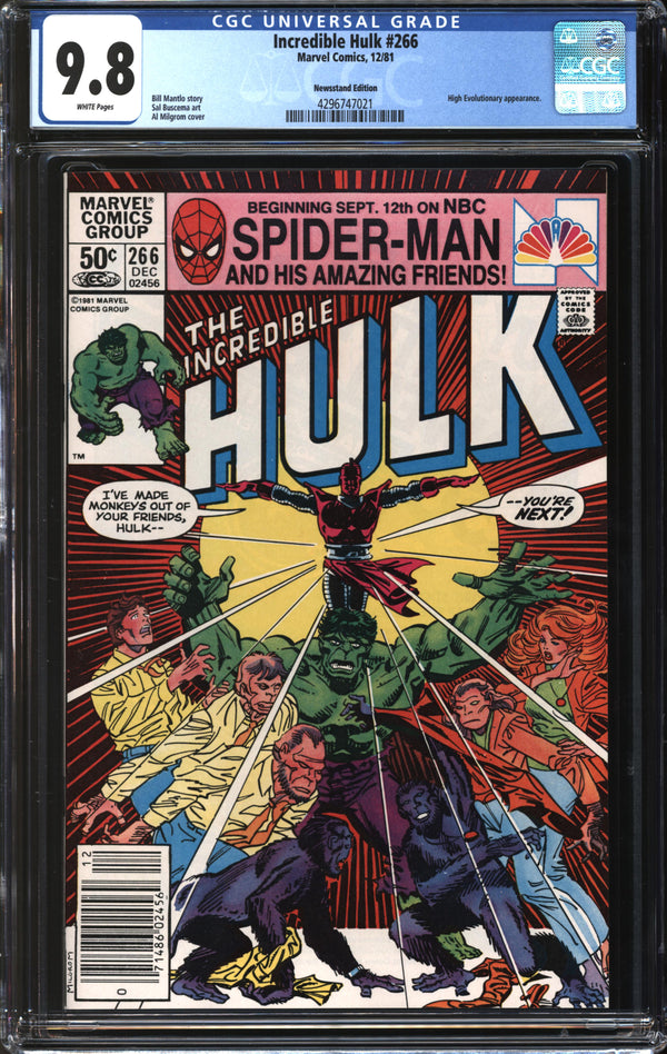 Incredible Hulk (1962) #266 Newsstand Edition CGC 9.8 NM/MT