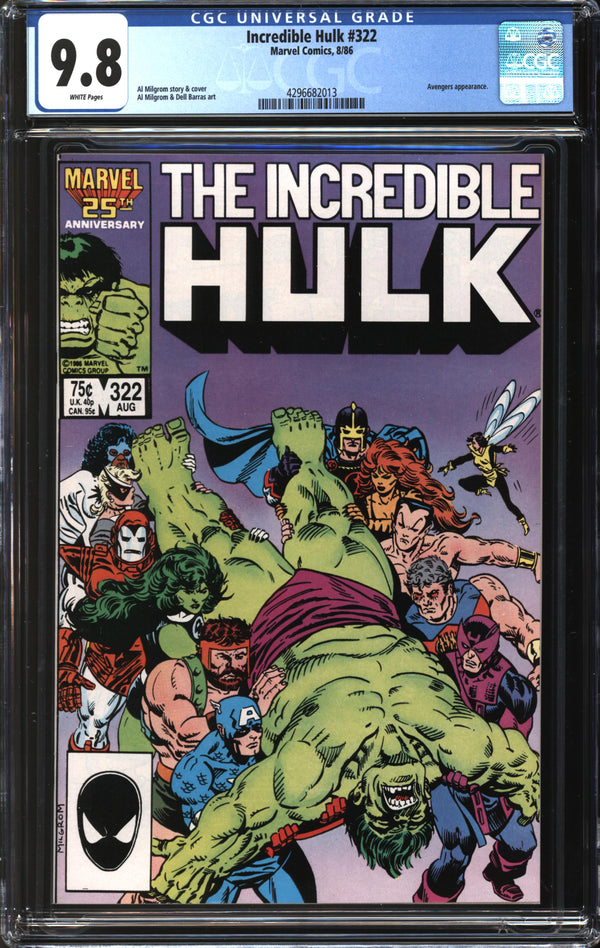 Incredible Hulk (1962) #322 CGC 9.8 NM/MT