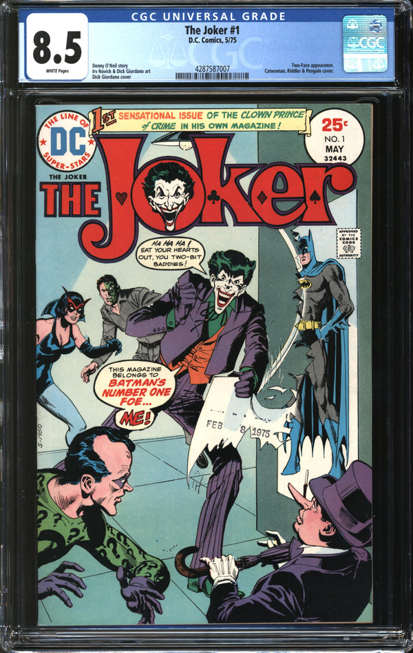 Joker, The (1975) #1 CGC 8.5 VF+