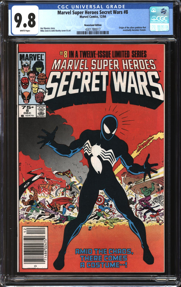 Marvel Super-Heroes Secret Wars (1984) # 8 Newsstand Edition CGC 9.8 NM/MT