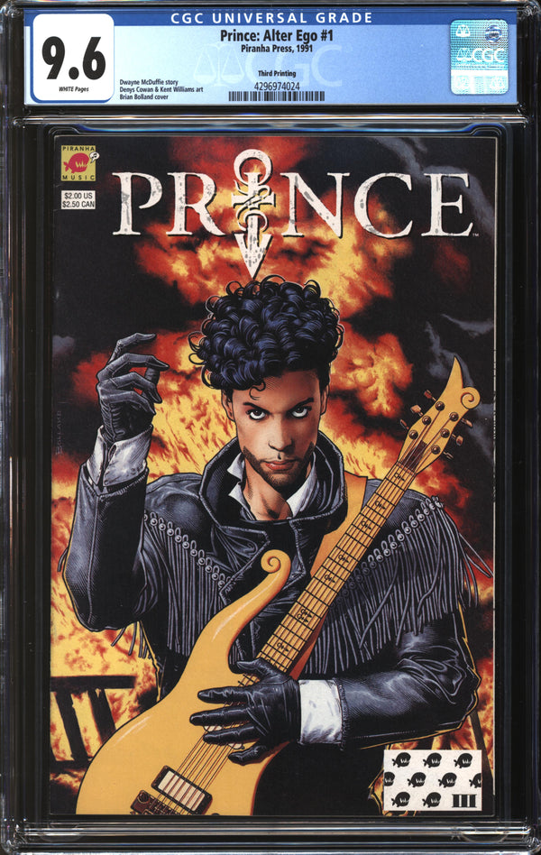 Prince: Alter Ego (1991) #1 Third Printing CGC 9.6 NM+
