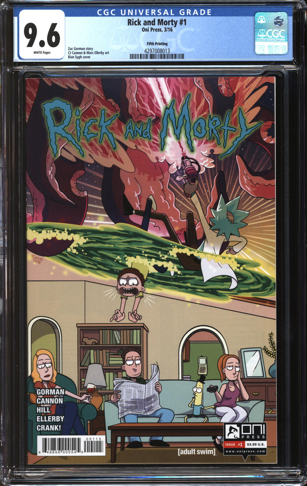 Rick And Morty (2015) #1 Fifth Printing CGC 9.6 NM+