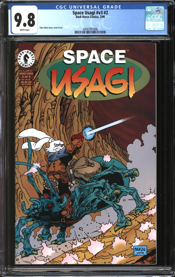 Space Usagi (1996) #2 CGC 9.8 NM/MT