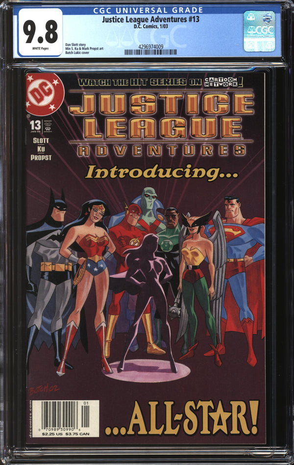 Justice League Adventures (2002) #13 Newsstand Edition CGC 9.8 NM/MT