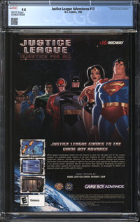 Justice League Adventures (2002) #13 Newsstand Edition CGC 9.8 NM/MT