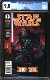 Star Wars: Jedi Vs. Sith (2001) #3 Newsstand Edition CGC 9.0 VF/NM