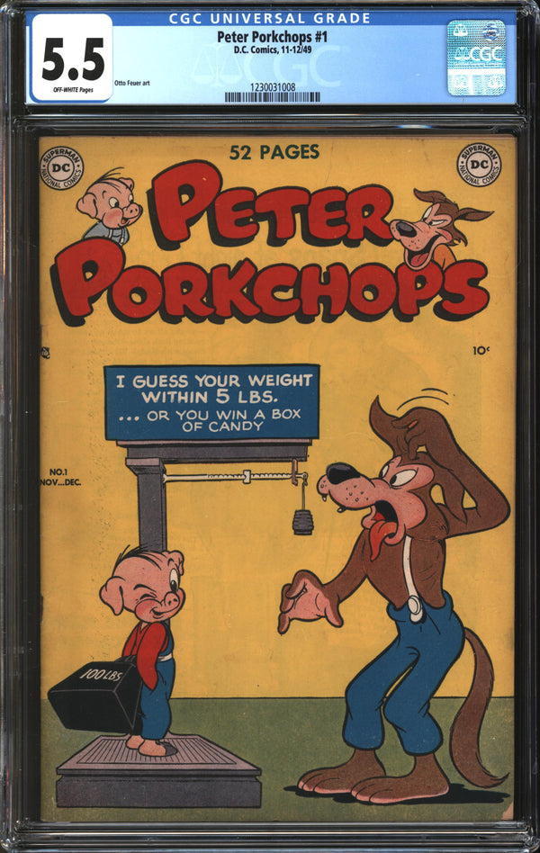 Peter Porkchops (1949) #1 CGC 5.5 FN-
