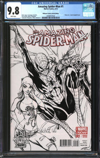 Amazing Spider-Man (2014) # 1 J. Scott Campbell Midtown Comics Sketch Edition CGC 9.8 NM/MT
