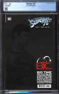 Superman '78 (2021) #1 Mico Suayan Big Time Collectibles Sketch Edition CGC 9.8 NM/MT