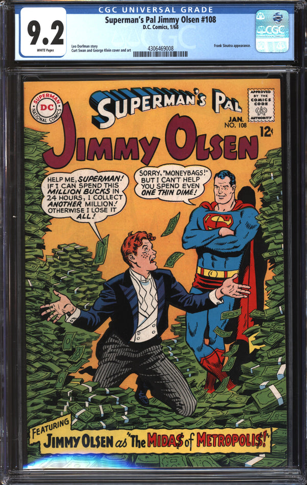Superman's Pal Jimmy Olsen (1954) #108 CGC 9.2 NM-